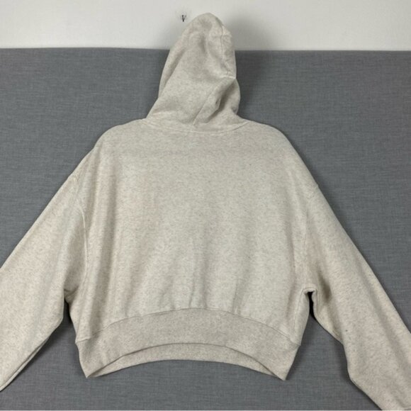 J.O & Co. Hooded Sweatshirt Cropped Sz Large Batwing Sleeves - Picture 4 of 9